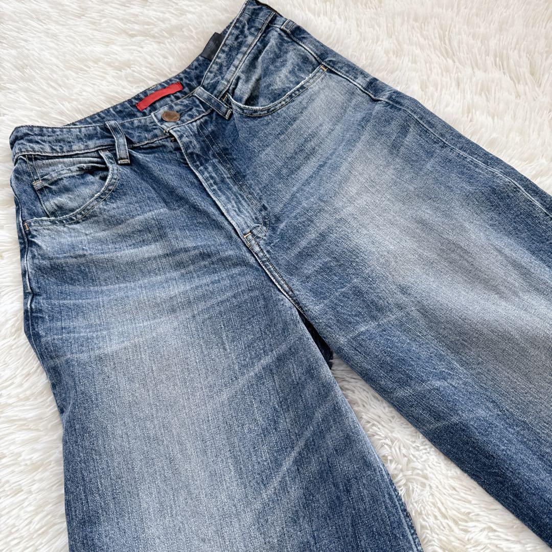 ✨美品✨ RED CARD Sunrise ハイウエスト ワイドデニム 25」