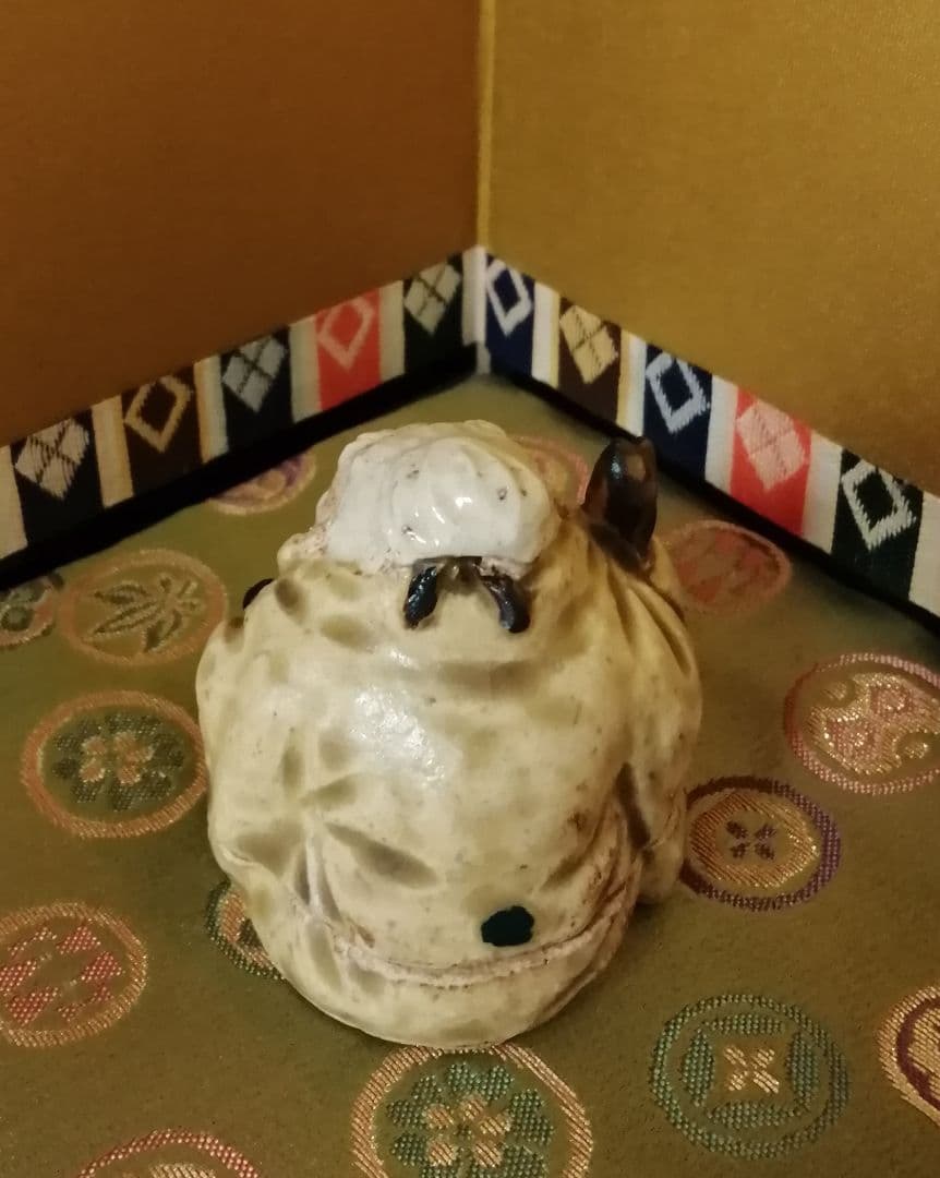 香道　香合　水野家康造　寿老人　共箱　茶道具　茶道　茶器　骨董
