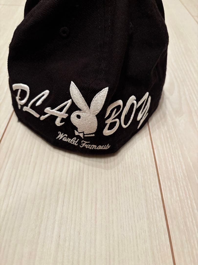 Supreme Playboy box logoボックスロゴ キャップ　ブラック