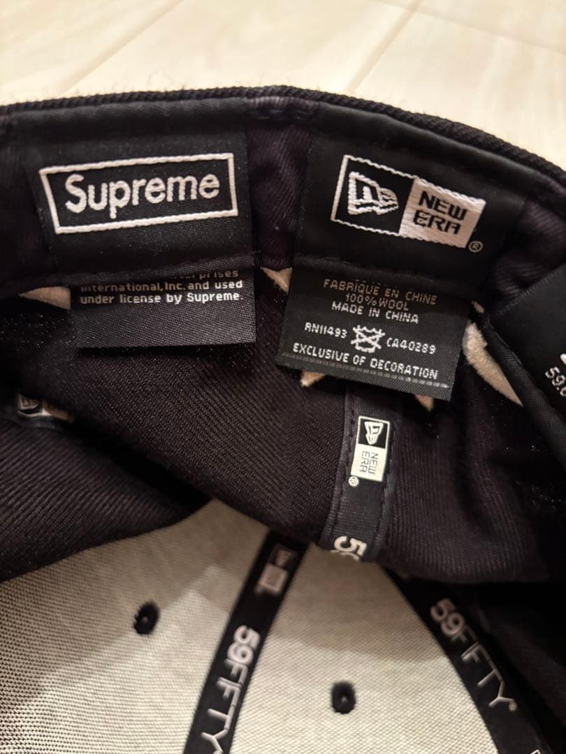 Supreme Playboy box logoボックスロゴ キャップ　ブラック