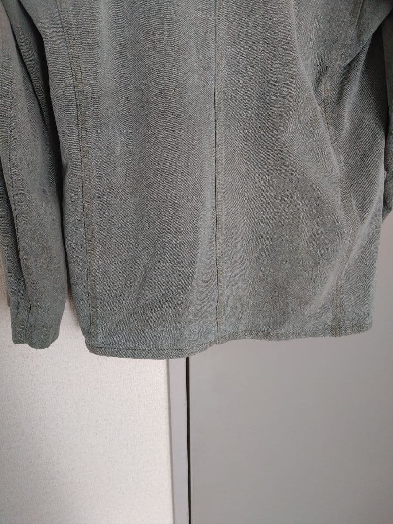 EURO 40s 50s グリーンシャンブレー ワークジャケット vintage