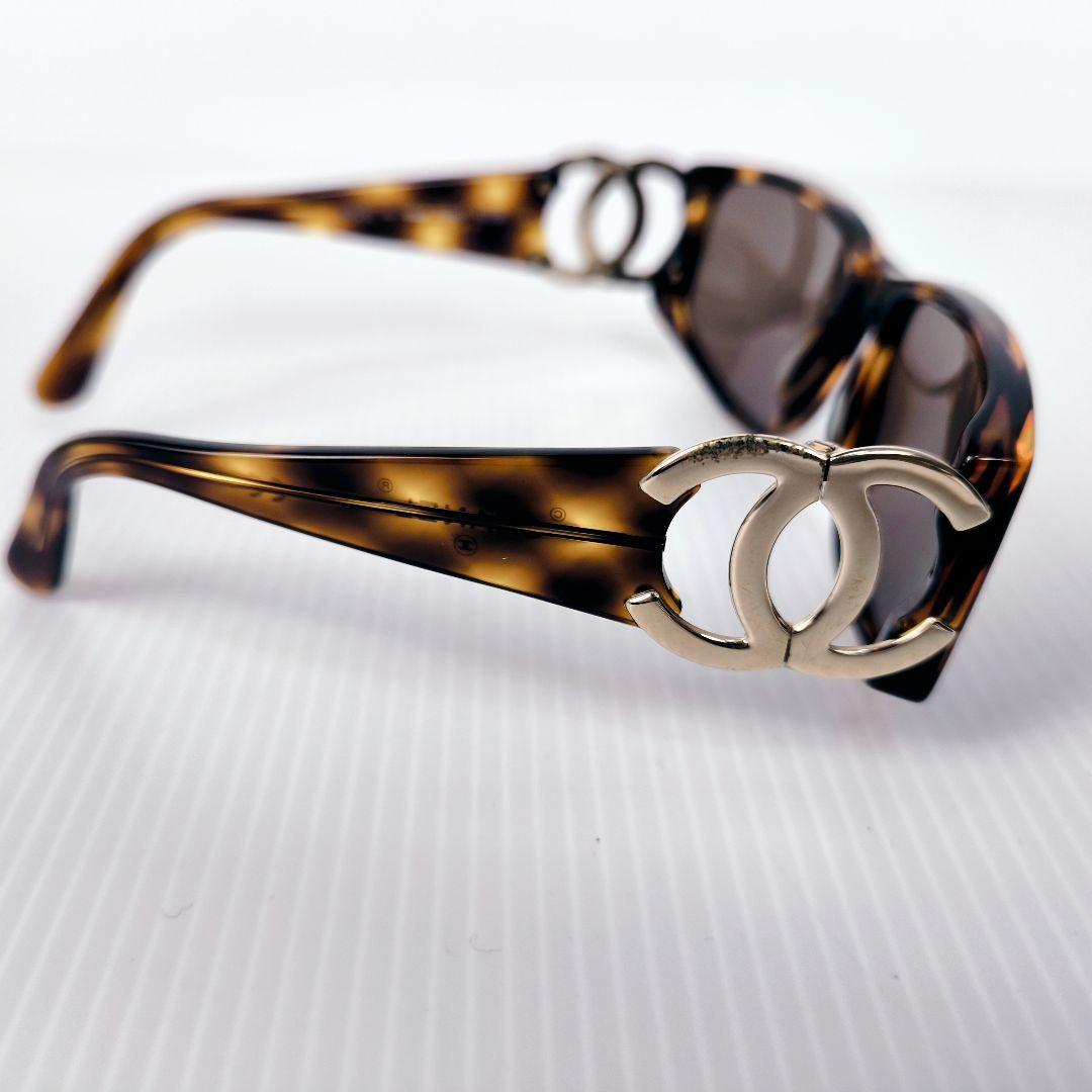 CHANEL シャネル サングラス べっ甲調 サイドロゴ ココマーク