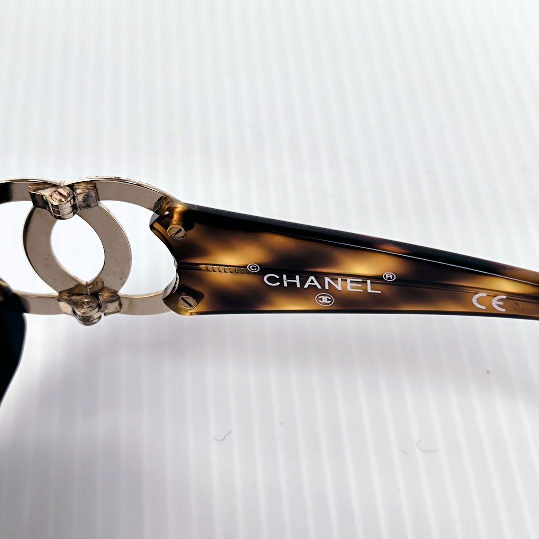 CHANEL シャネル サングラス べっ甲調 サイドロゴ ココマーク