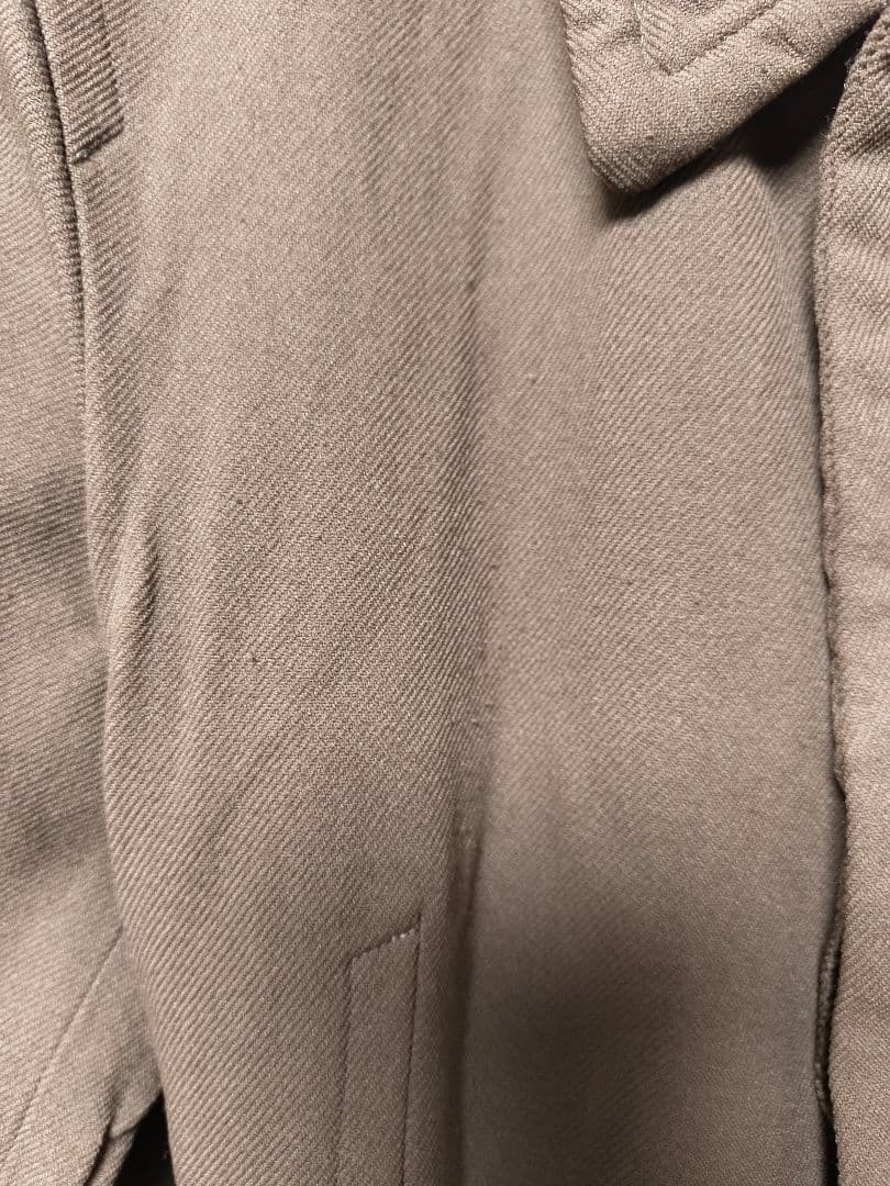 COMME des GARCONS ステンカラーコート 縮絨S カーキ