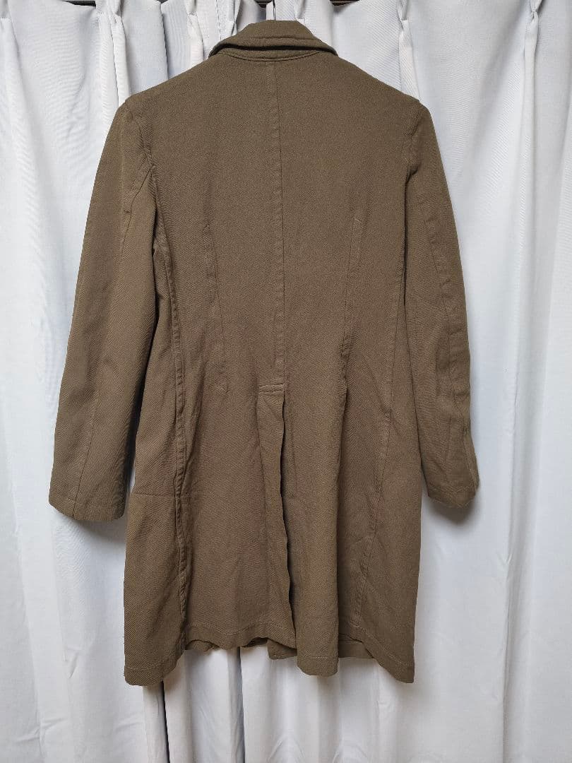 COMME des GARCONS ステンカラーコート 縮絨S カーキ