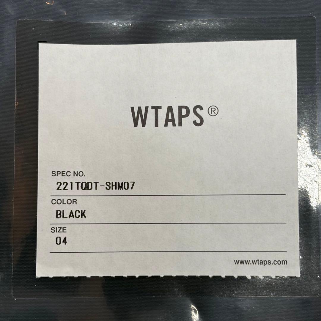 WTAPS SMOCK/SS/COTTON.BROADCLOTH ブラック