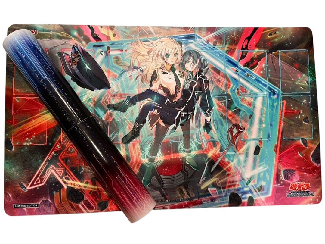 遊戯王 閃刀姫 プレイマット 未使用品 サテライトショップ限定 ケース付き