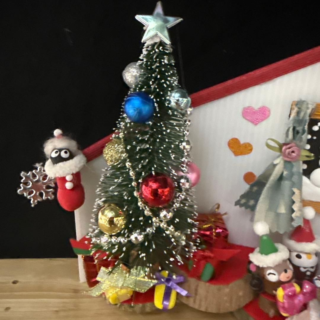 どんぐりアート♡ let's goトレイン＆ Xmasパーティーオブジェ2点♡