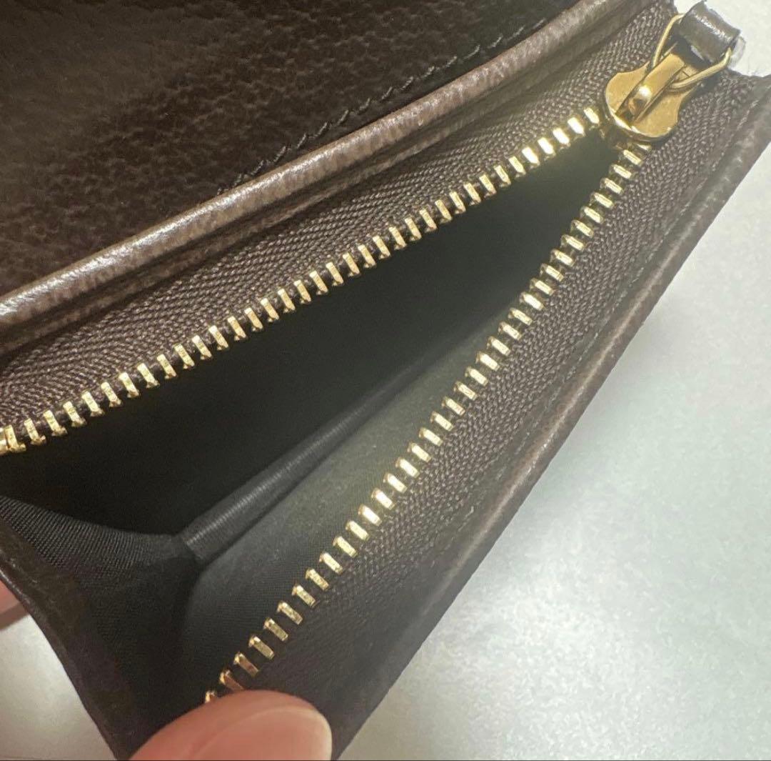 GUCCI GGキャンバス 二つ折り財布 オフィディア
