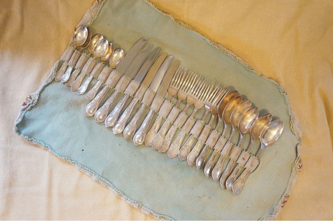 アンティーク　1900年代　カトラリーセット　収納ケース付き