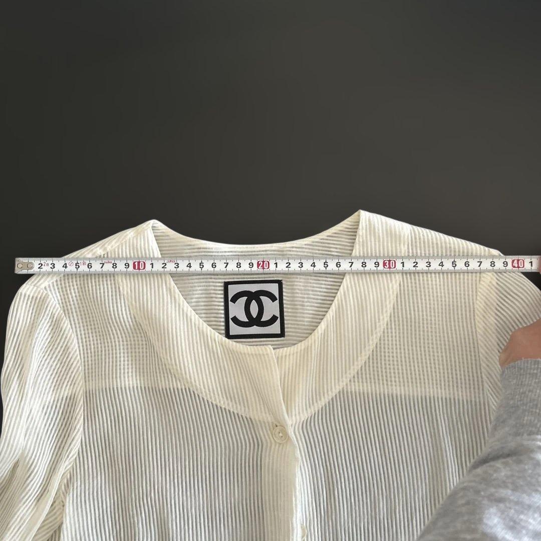 Chanel ホワイト ストライプ 長袖
