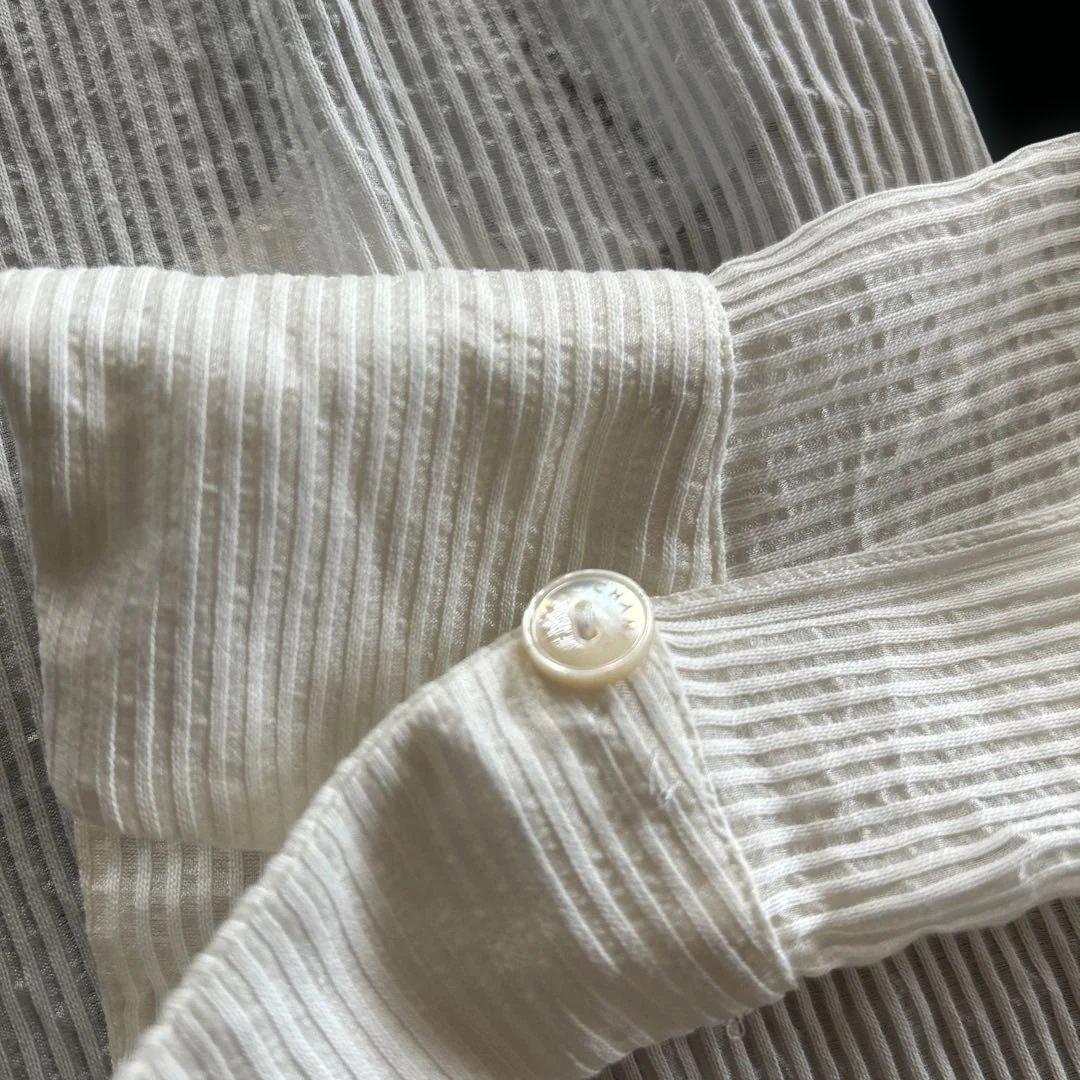 Chanel ホワイト ストライプ 長袖