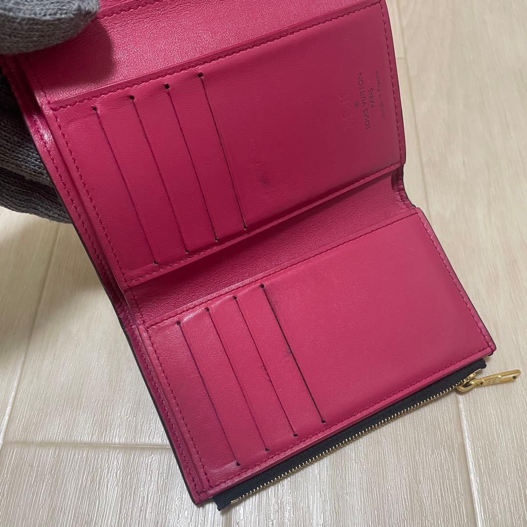 FRID【ルイヴィトン】LV ポルトフォイユ カプシーヌ コンパクト 黒 257
