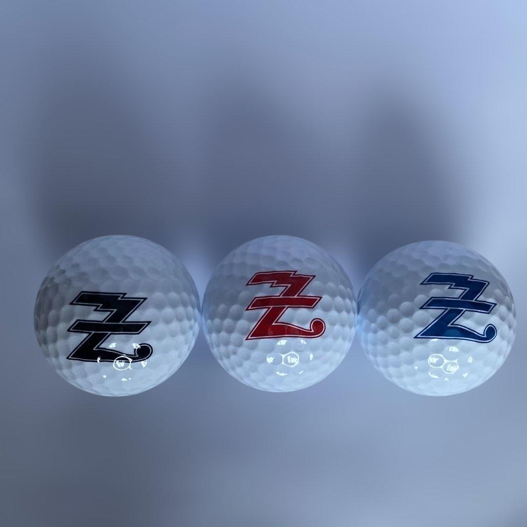 矢沢永吉　E.YAZAWA &Ｚ3色ゴルフボール2セット　計6球