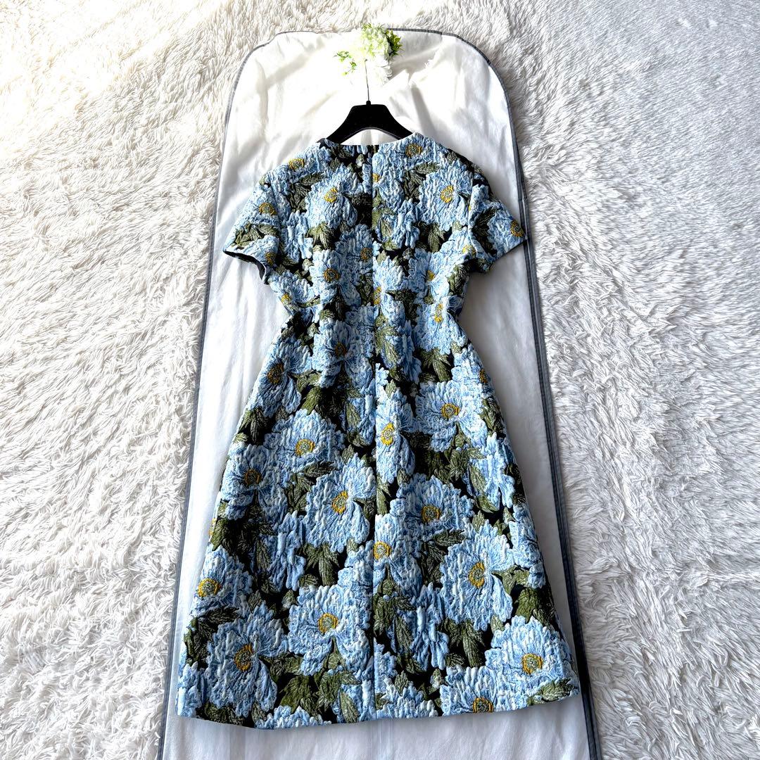 新品同様‼️ VOGUE掲載 ESCADA クロッケフラワージャガード ワンピース