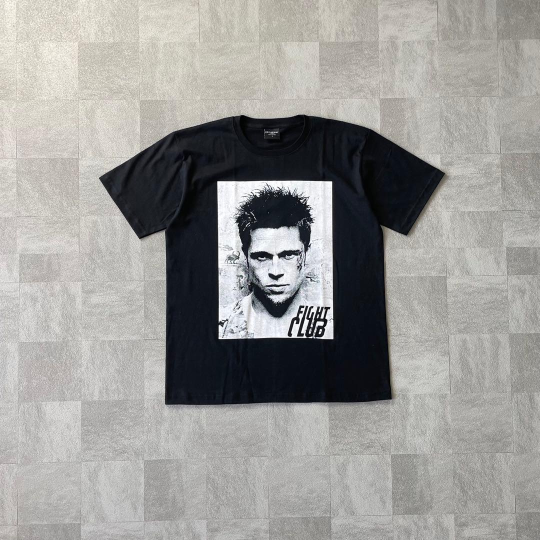 トップス Fight club Brad Pitt s/s print tee black