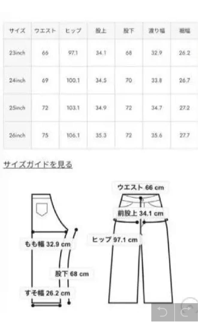 パンツ loose straight crash denim