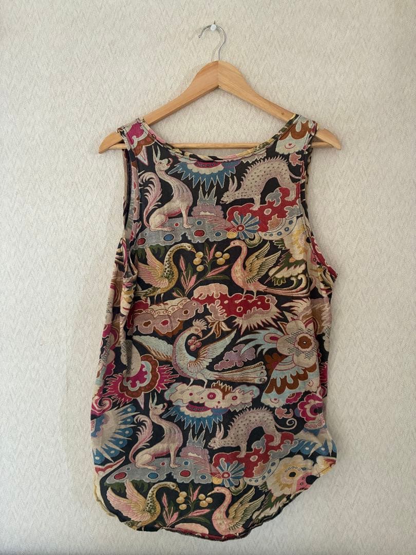 【DRIES VAN NOTEN】2014SSボタニカル柄メンズタンクトップ