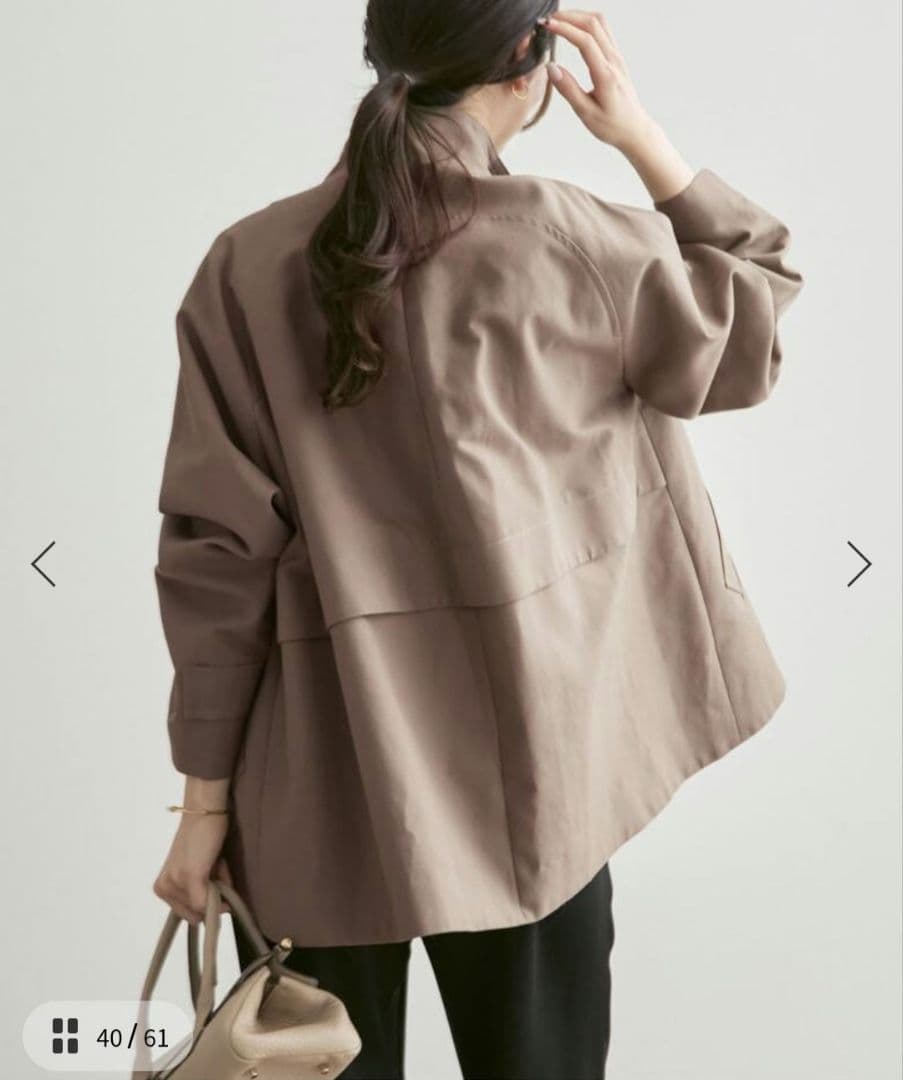 Noble　コットンダブルクロススタンドショートコート　完売品　新品