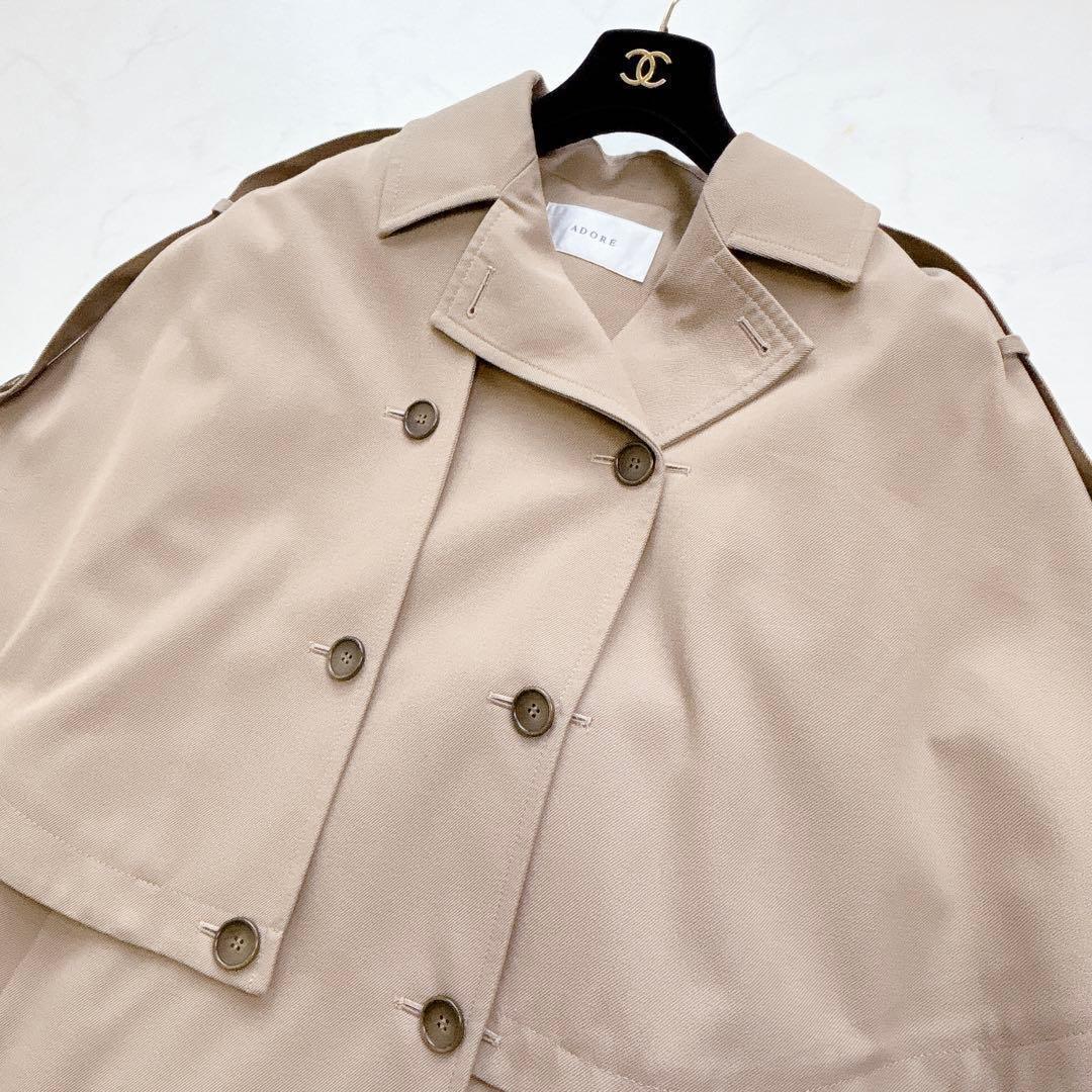 【ADORE】定価約10万＊シャンブレーツイルコート　トレンチ　3way　36
