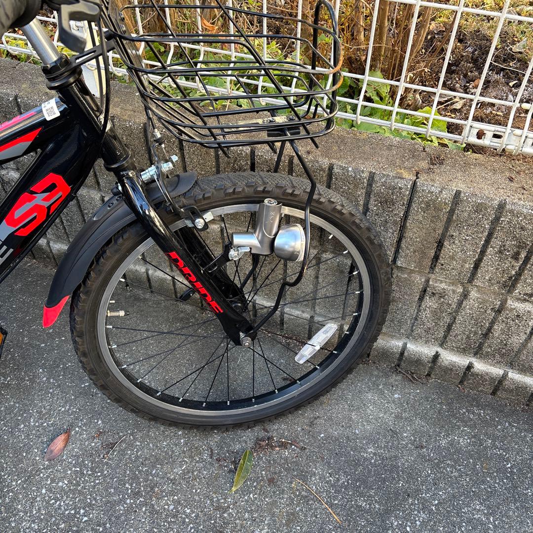 引取限定 2021 Dride SS 子供用自転車 黒赤 22インチ 防録解除済