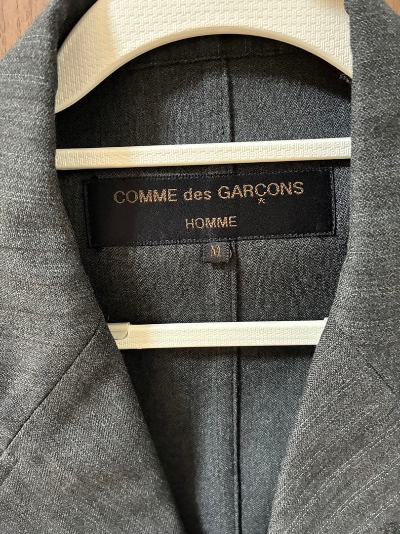 COMME des GARÇONS テーラードジャケット M グレー ストライプ