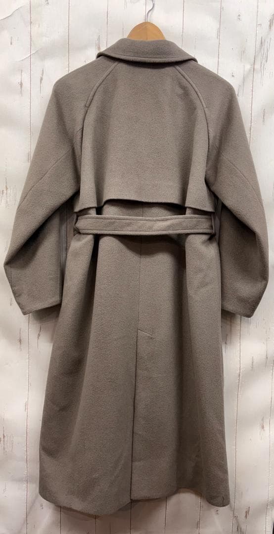 T946：K.T キヨコ タカセ 日本製 アンゴラウール ロングトレンチコート