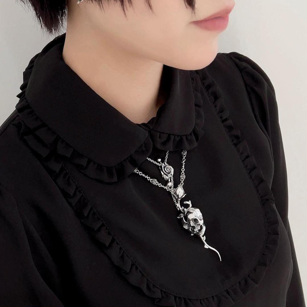 定価6.5万★Justin Davis 薔薇・いばらネックレス（50cm）