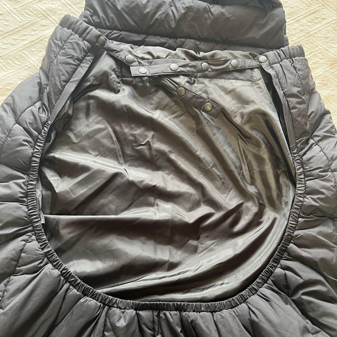 THE NORTH FACE ダウンケープ ベビーシェルブランケット　黒