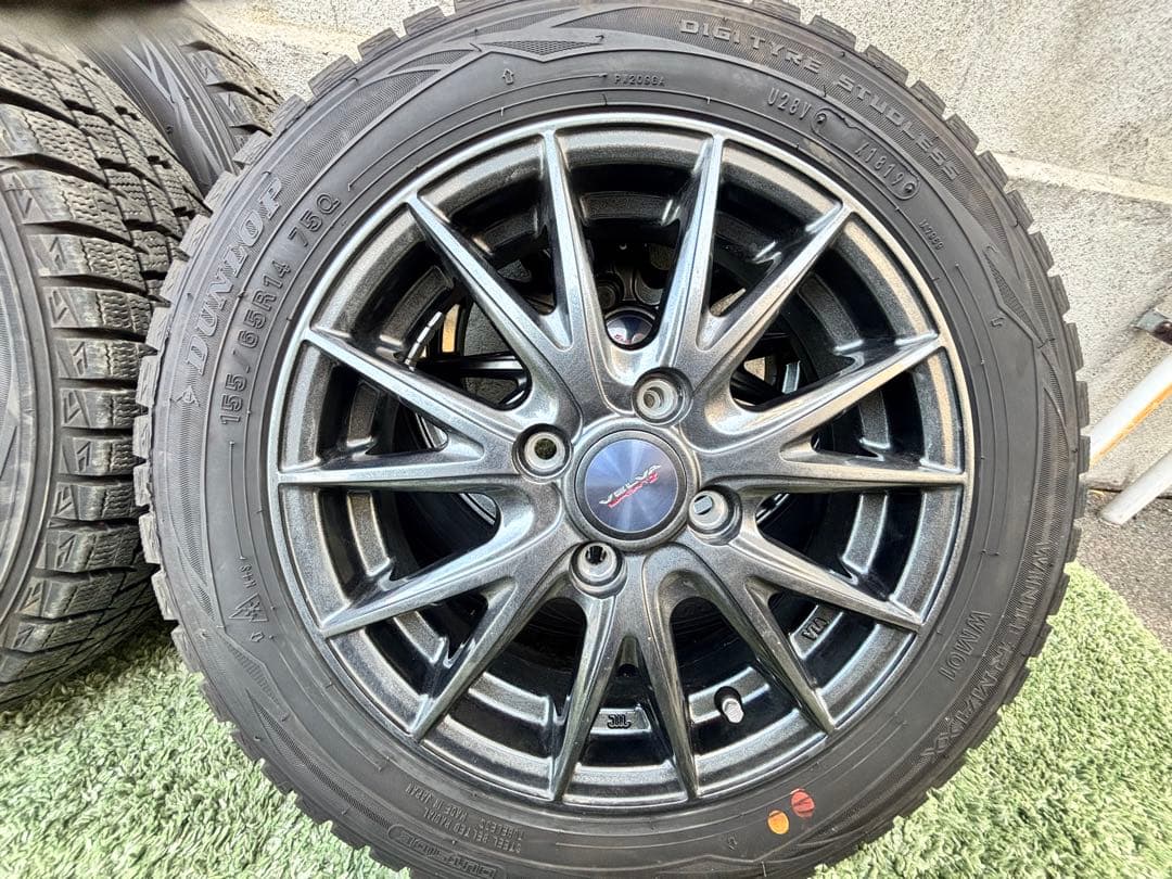 ダンロップ スタッドレスタイヤ 155/65R14 4本セット