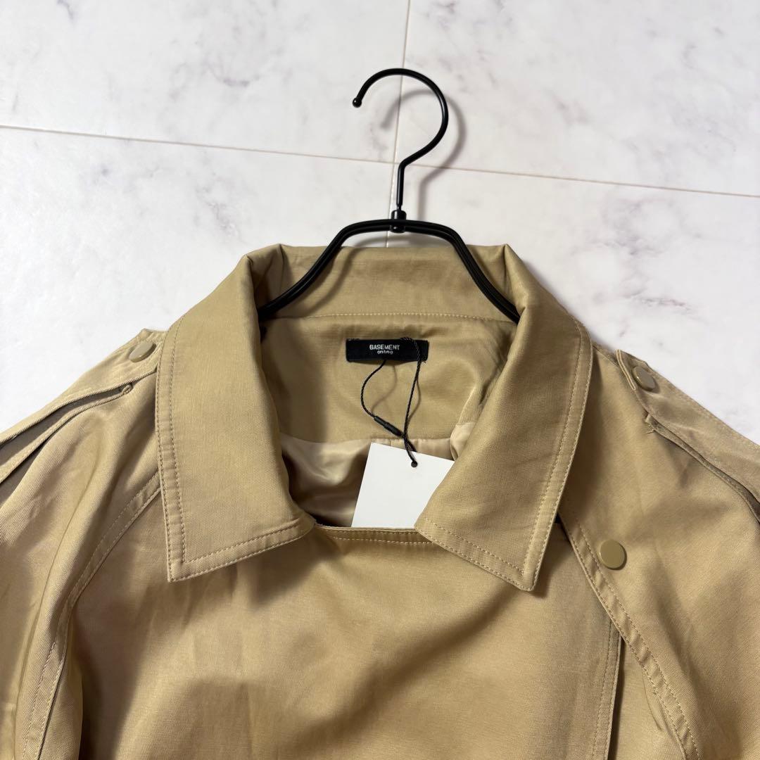美品　basement online ショートトレンチコート　ベージュ　2way
