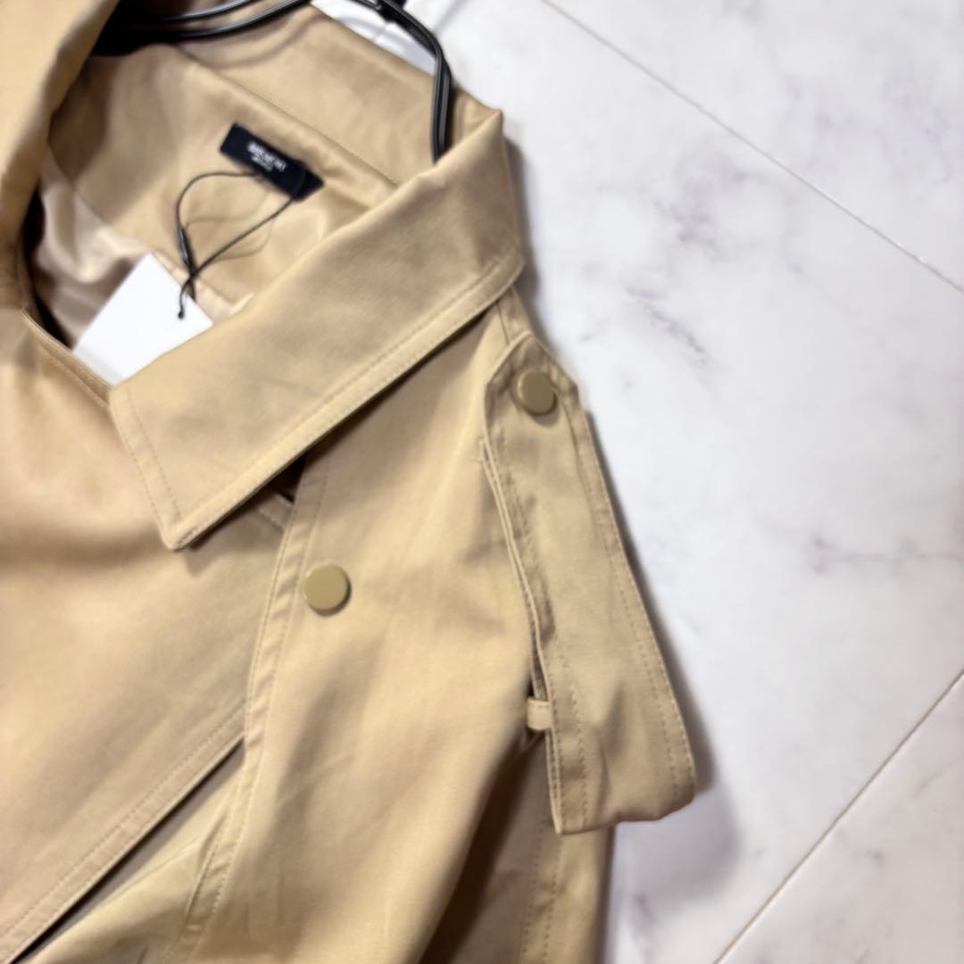 美品　basement online ショートトレンチコート　ベージュ　2way