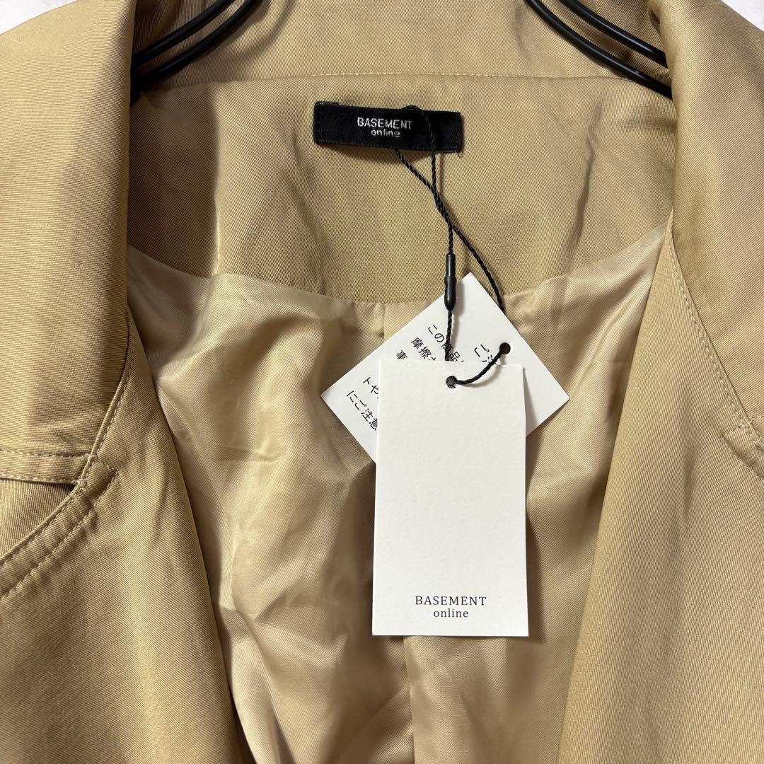 美品　basement online ショートトレンチコート　ベージュ　2way