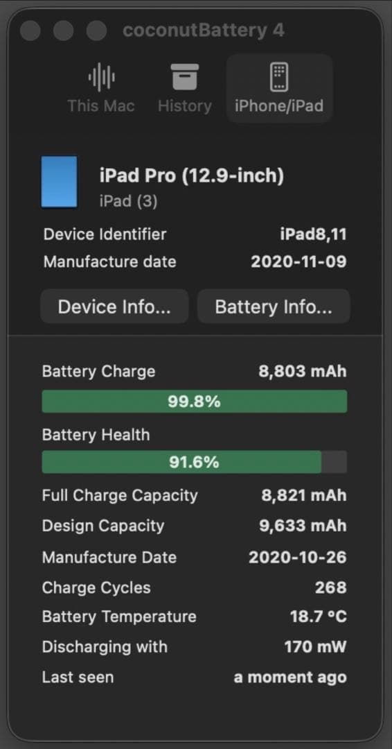 【専用】【1TB】iPad Pro12.9 第4世代 Wi-Fiモデル　シルバー