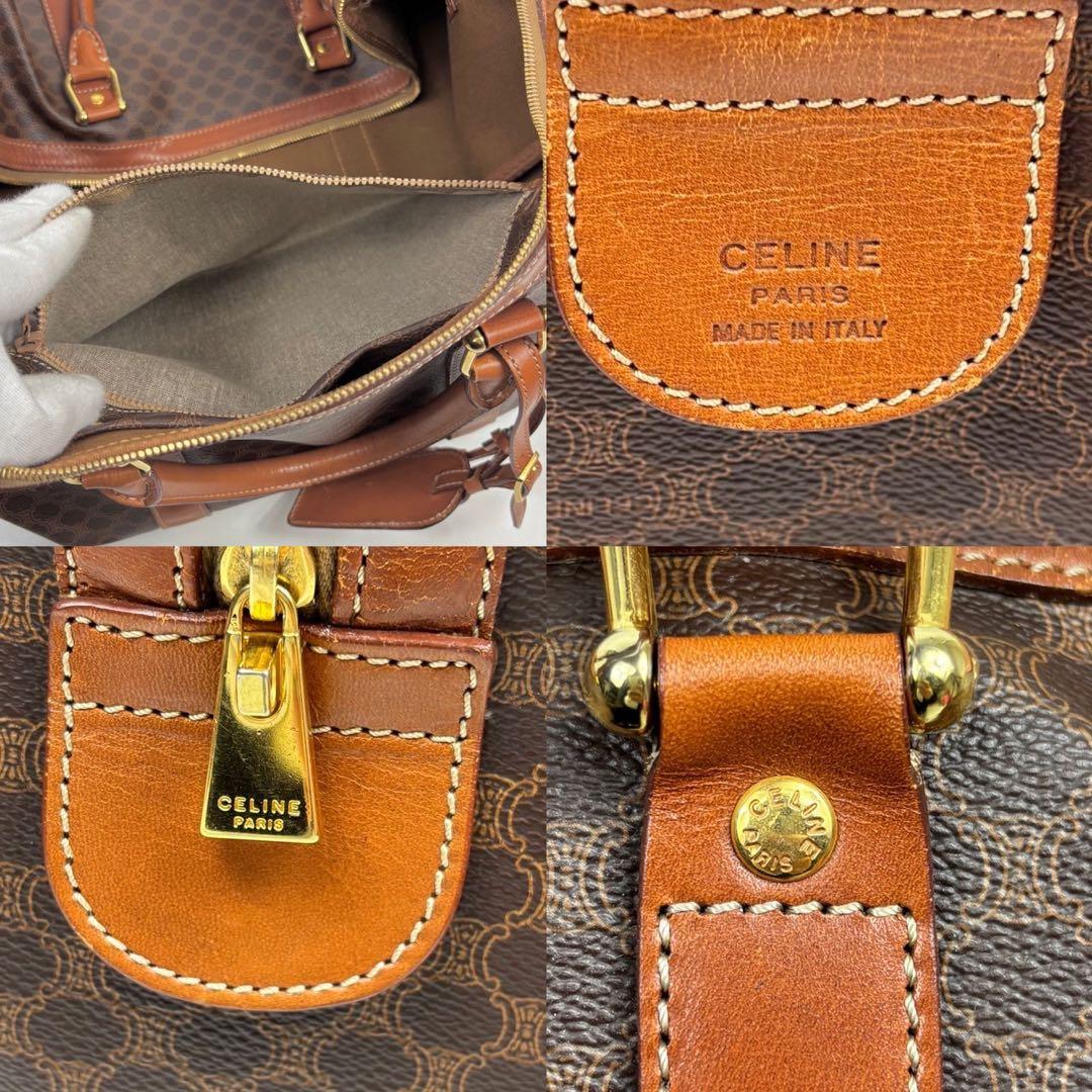 専用CELINE セリーヌ ボストン マカダム トリオンフ PVC レザー