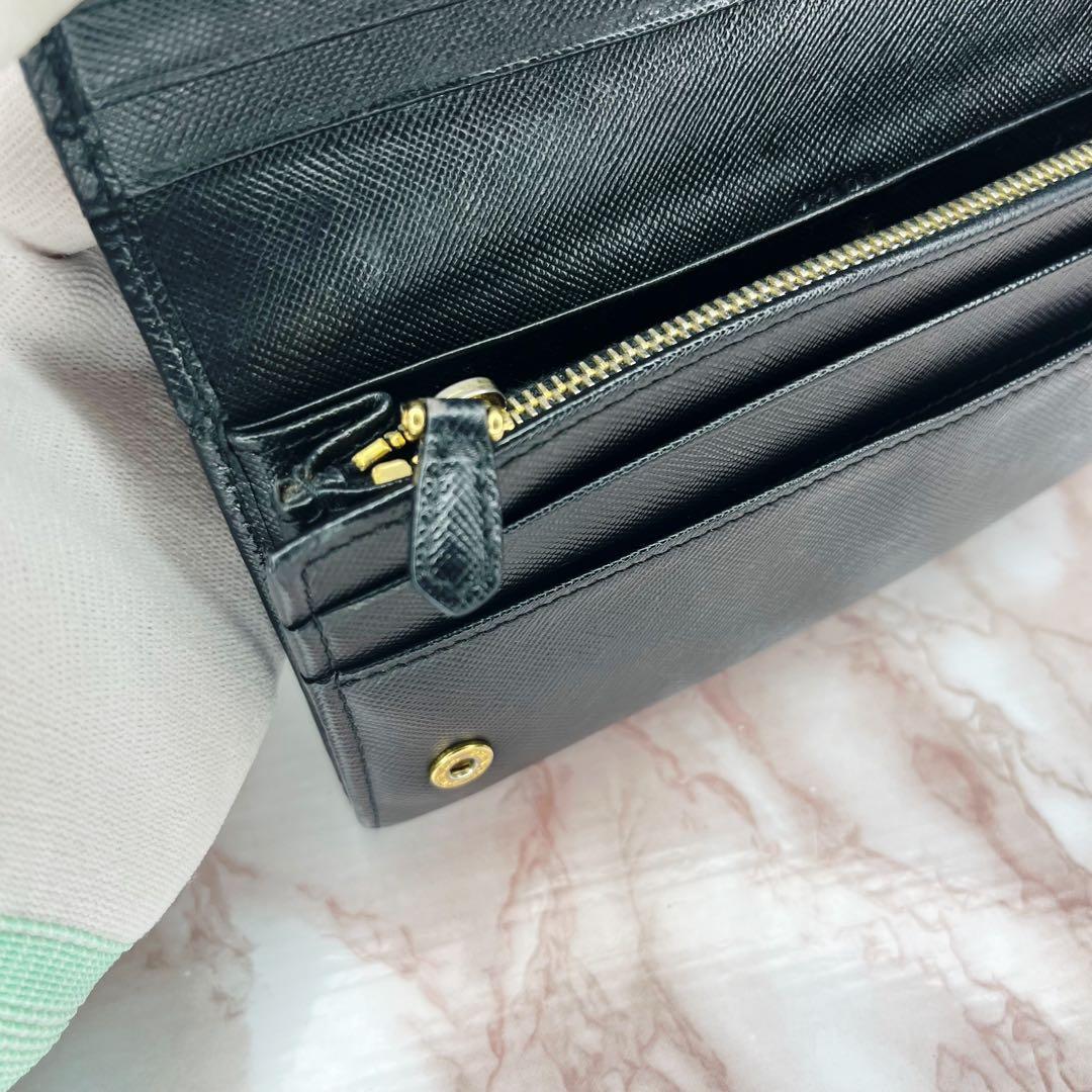 【極美品】PRADA 二つ折り財布 長財布75