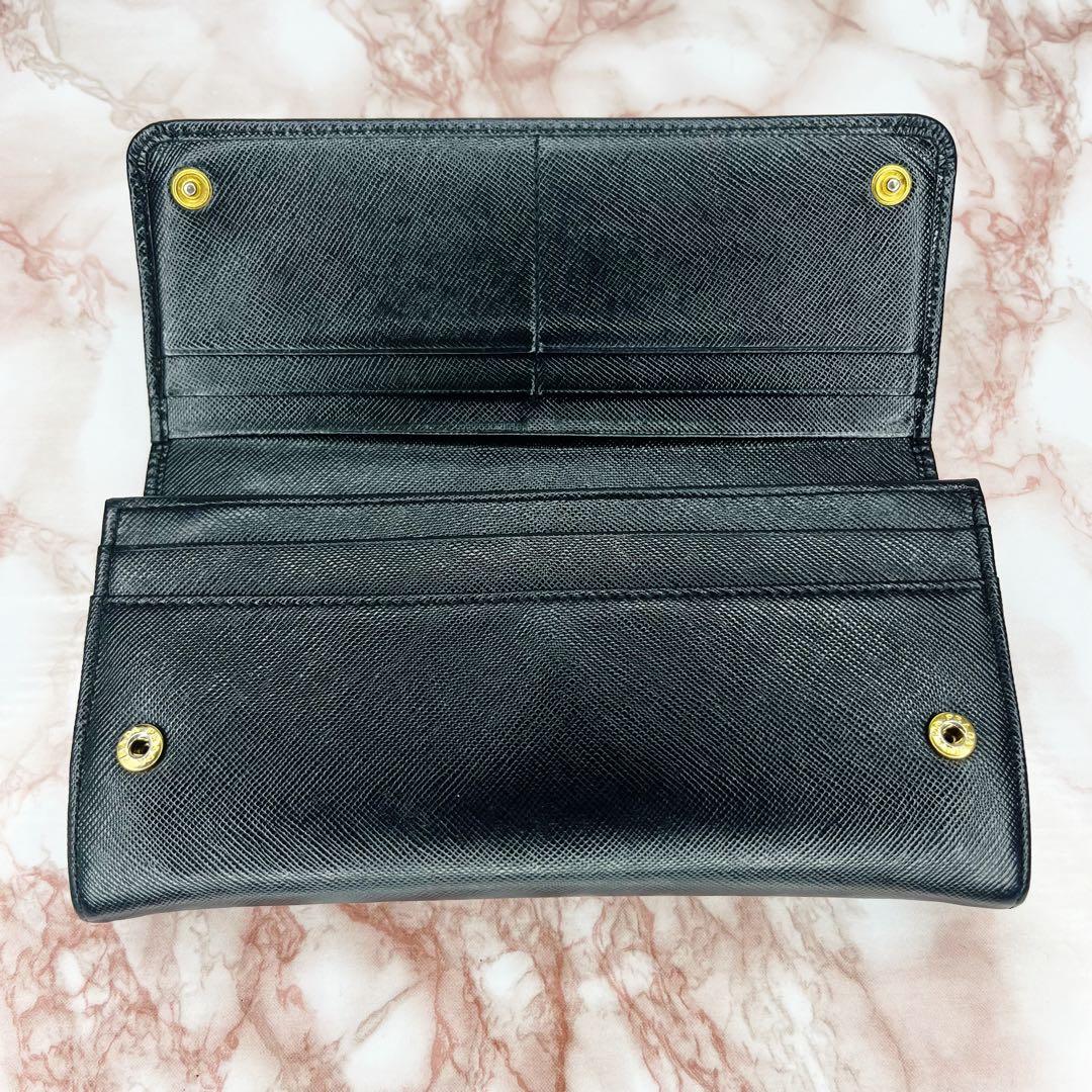 【極美品】PRADA 二つ折り財布 長財布75