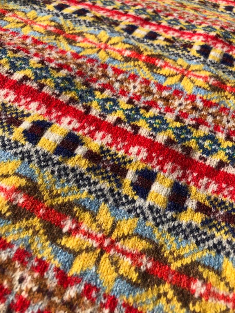 MACPHEEマカフィー フェアアイル厚手ウールマフラーWOOL100%即日配送