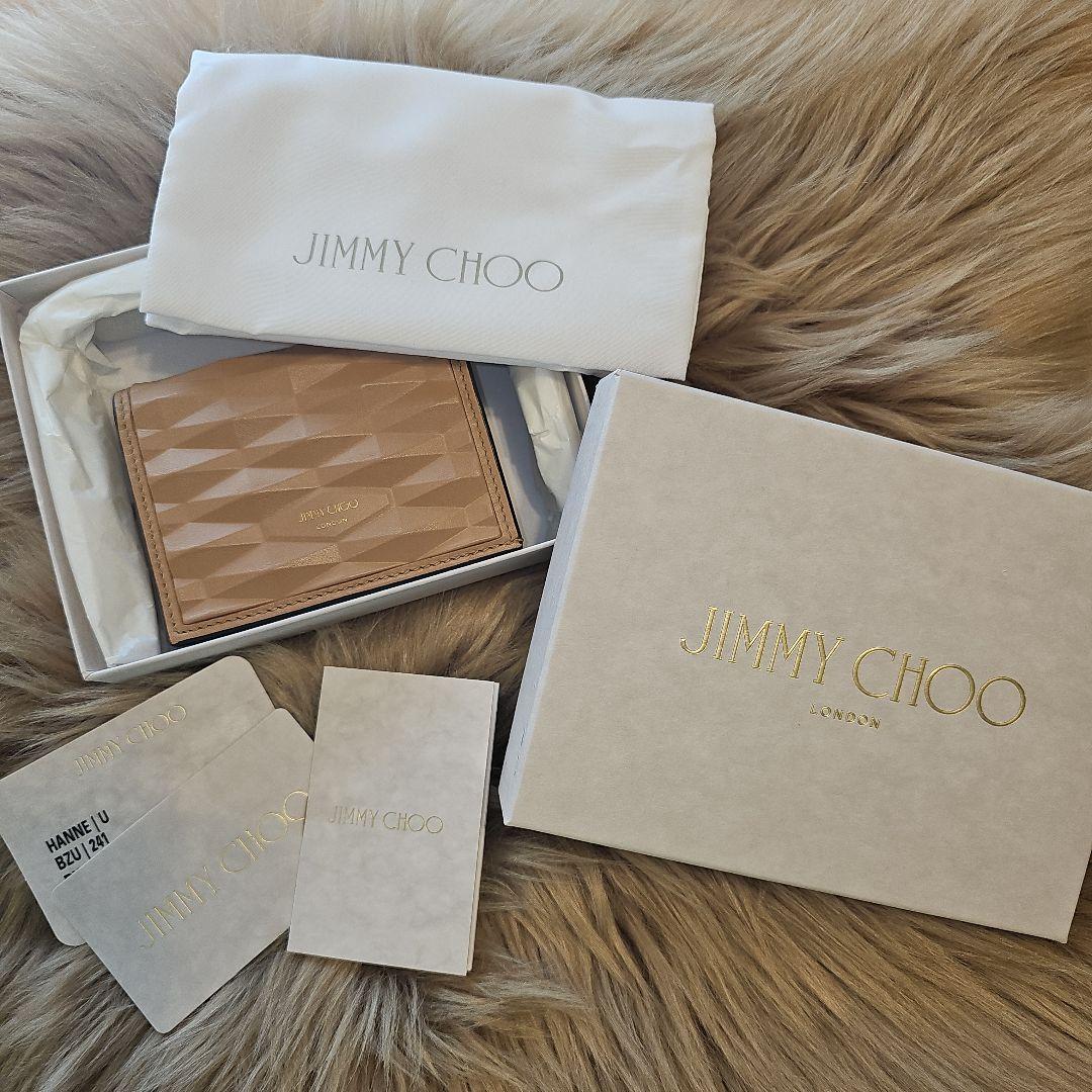 JIMMY CHOO HANNEエンボス 3D レザーウォレット