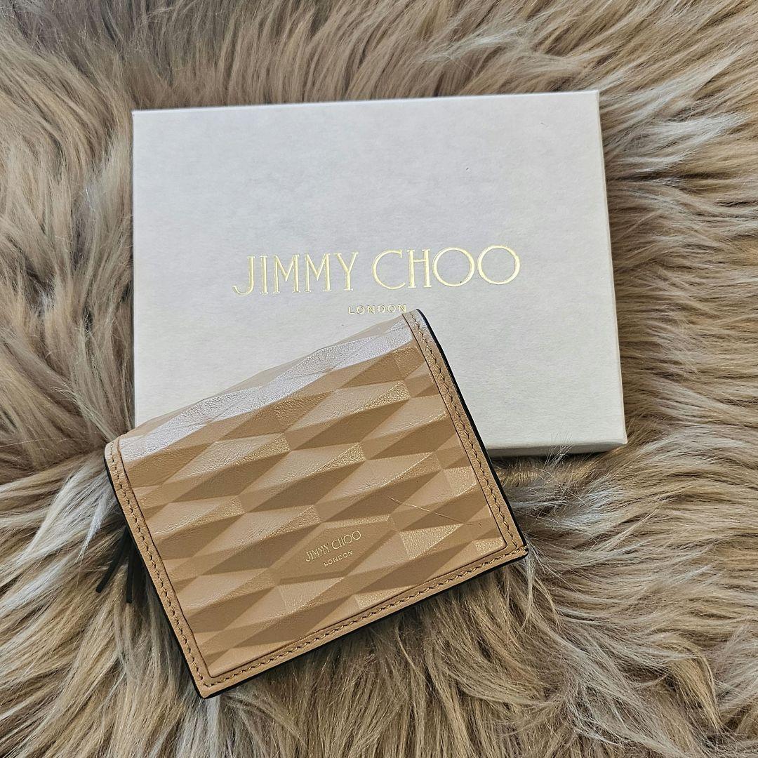 JIMMY CHOO HANNEエンボス 3D レザーウォレット