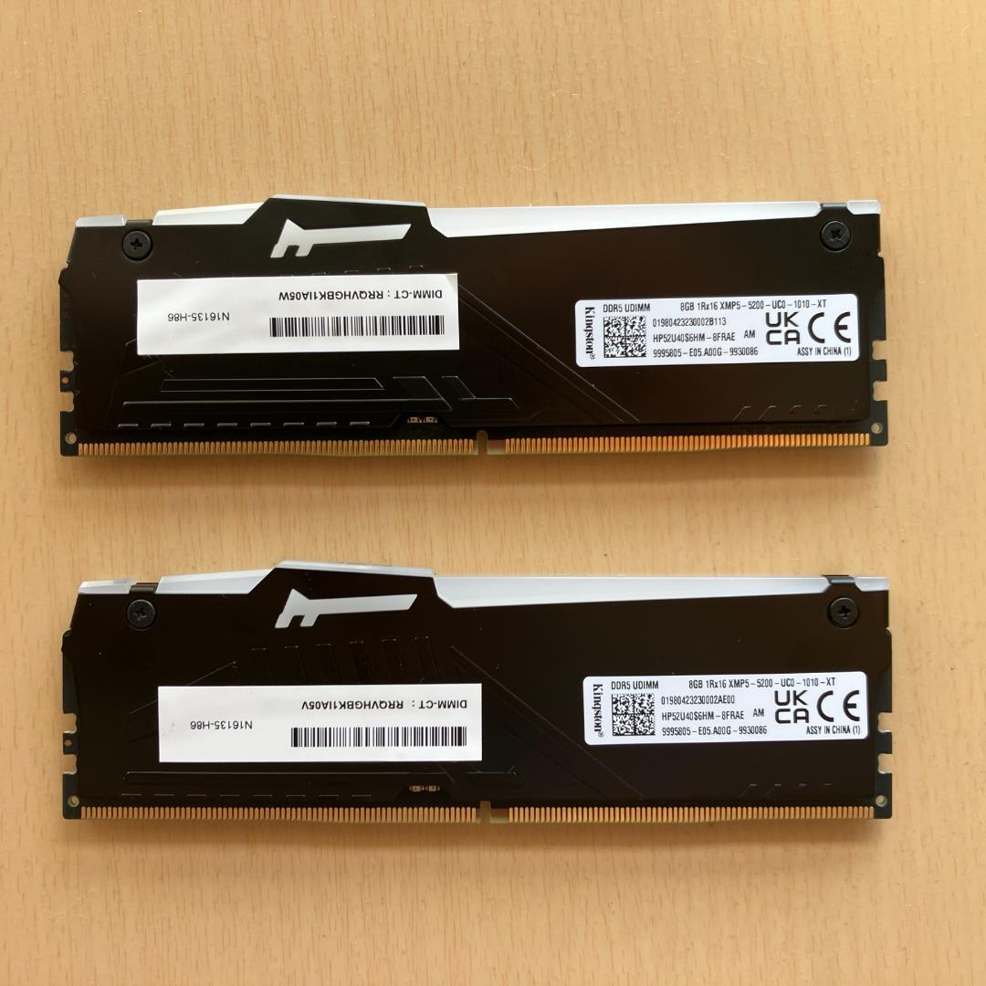 Kingston FURY (8GB×2枚)16GB DDR5-5200