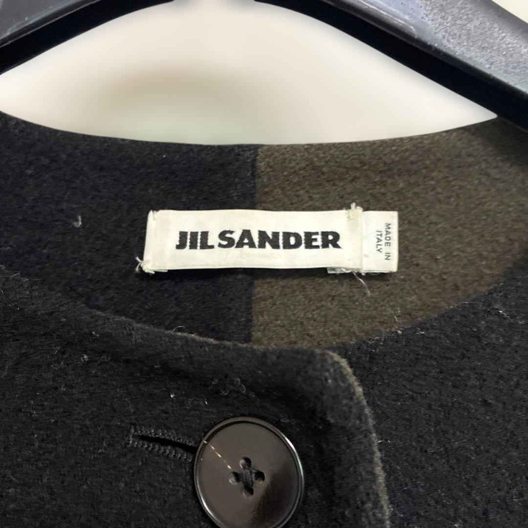 JIL SANDER ブラック・カーキ ロングコート