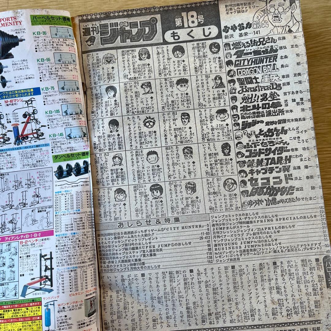 1988年　希少　週刊少年ジャンプ No.18 聖闘士星矢表紙