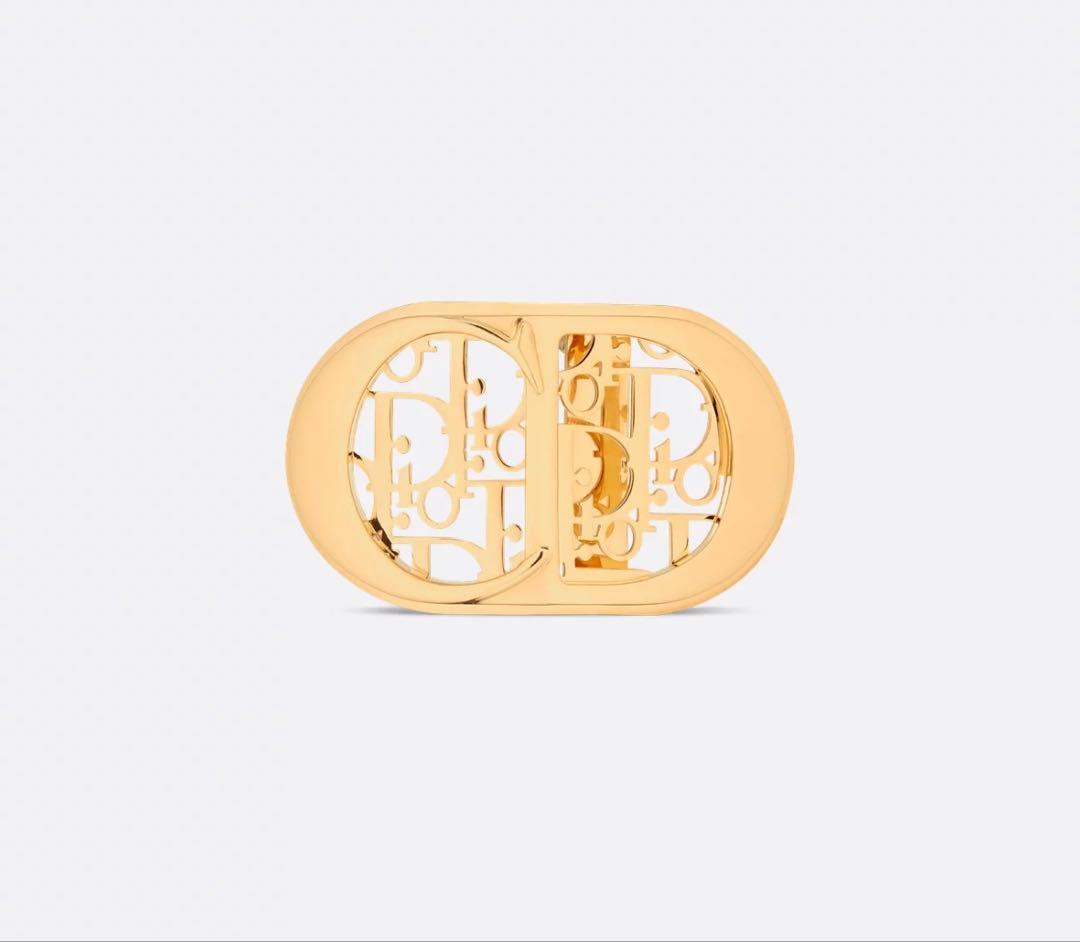 即購入値下げ⭕️ChristianDiorゴールドロゴデザイン ベルトバックル