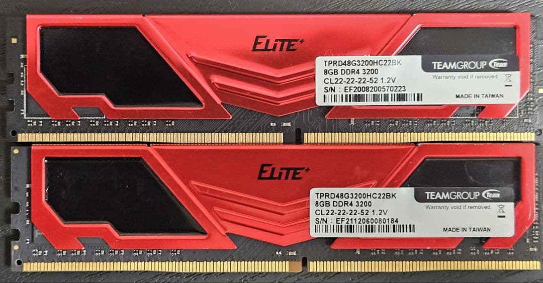 メモリー TEAMGROUP ELITE PLUS DDR4 3200MHz 16GB