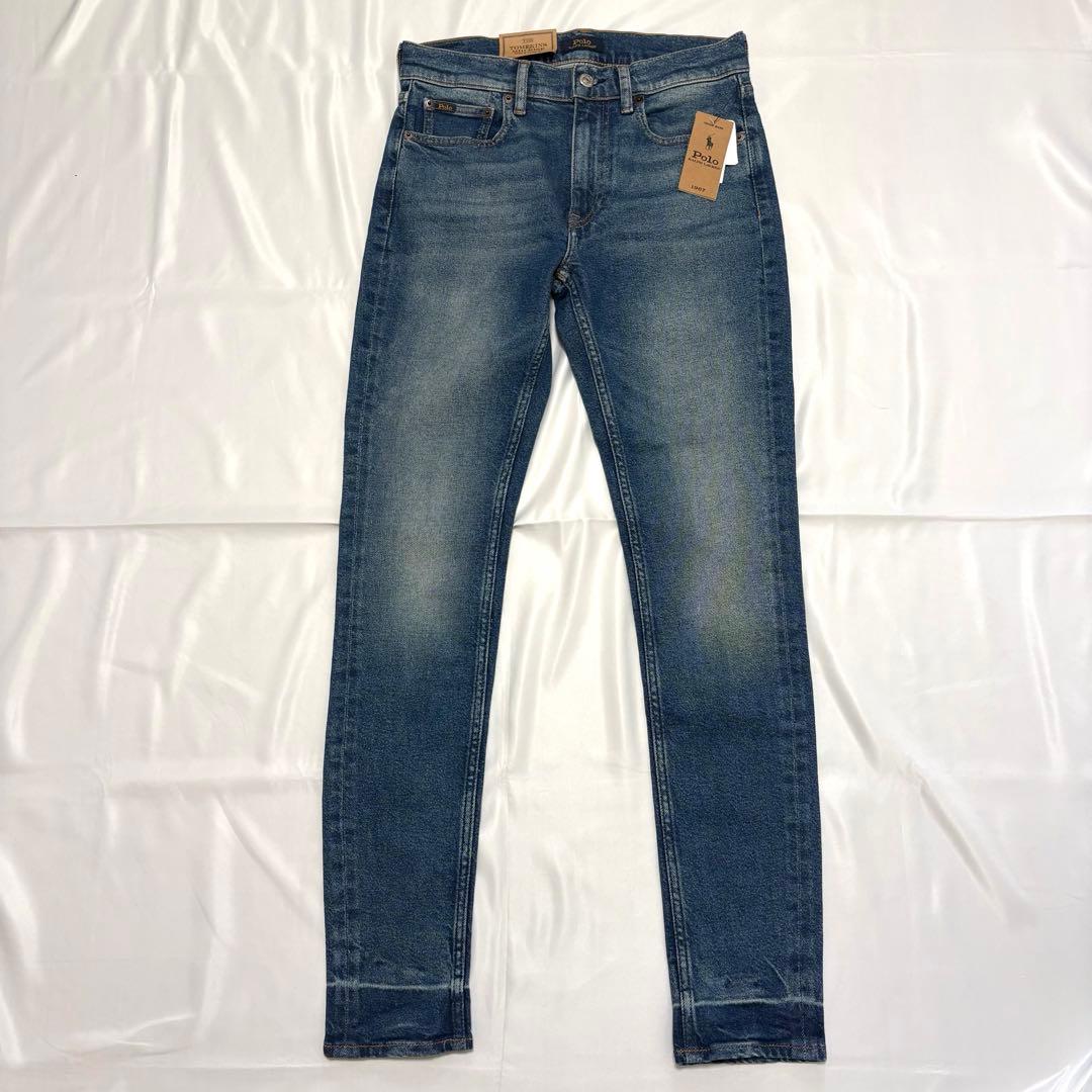 新品タグ付き✨ポロラルフローレン デニムパンツ 濃紺 スキニー ハイライズ