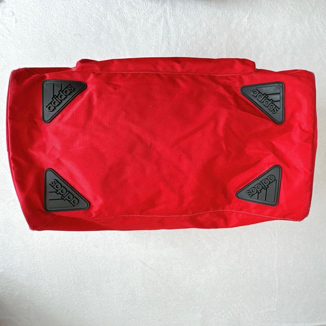 90s adidas アディダス トレフォイル ボストンバッグ 大容量 赤