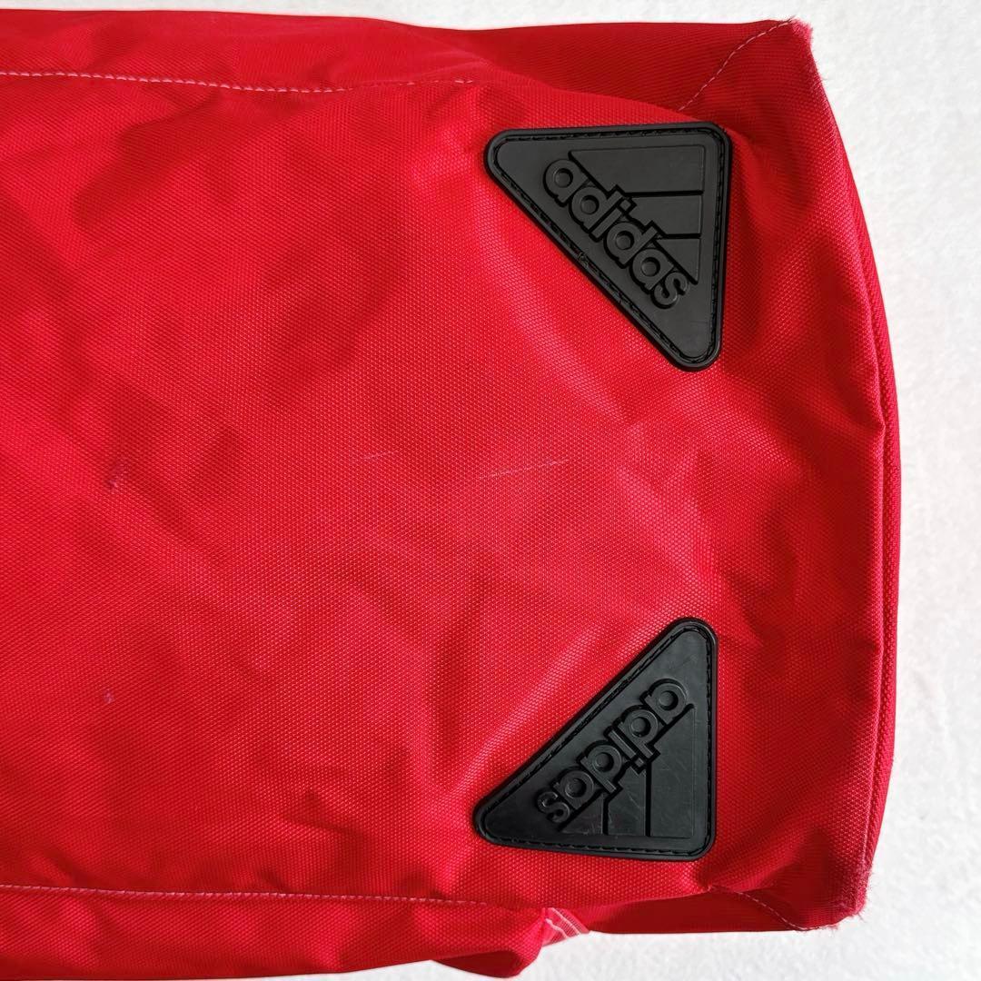 90s adidas アディダス トレフォイル ボストンバッグ 大容量 赤