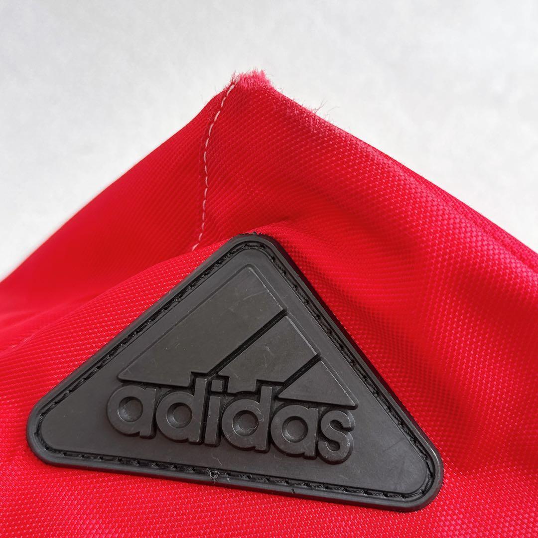 90s adidas アディダス トレフォイル ボストンバッグ 大容量 赤
