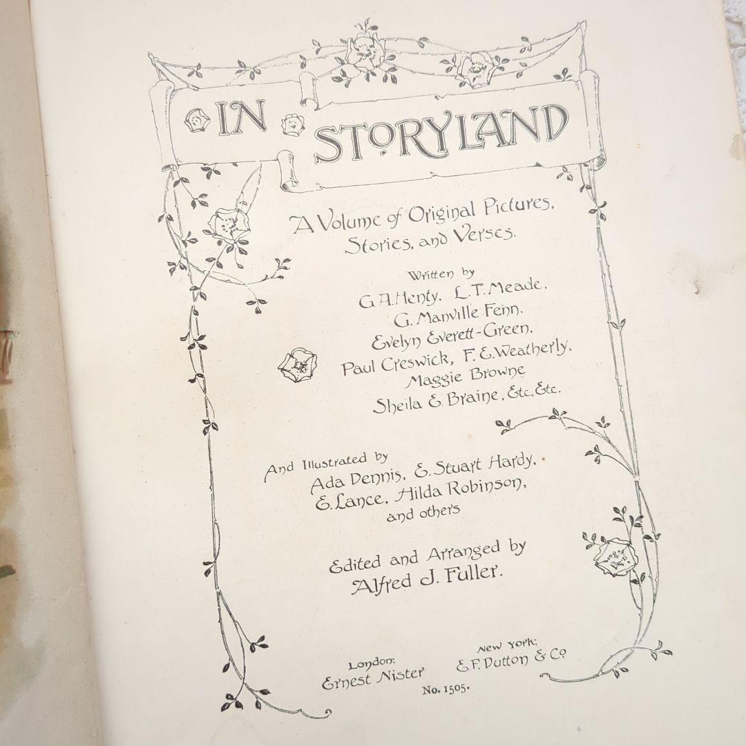 稀少1900アーネストニスター絵本 アンティーク 洋書 児童書 ヴィクトリアン